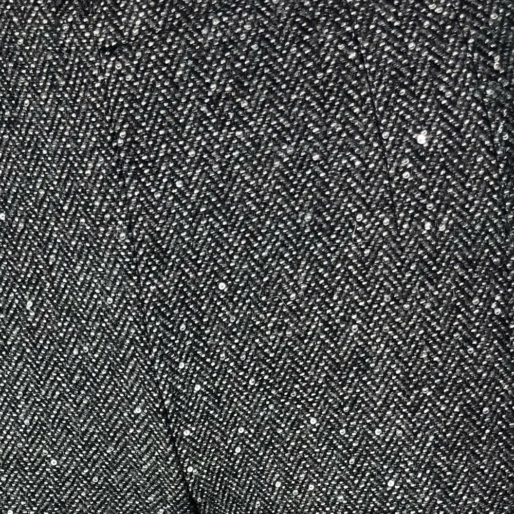 New JCrew Martie Slim Crop Grey Petite Sequin Herring Bone Wool Tweed Trousers